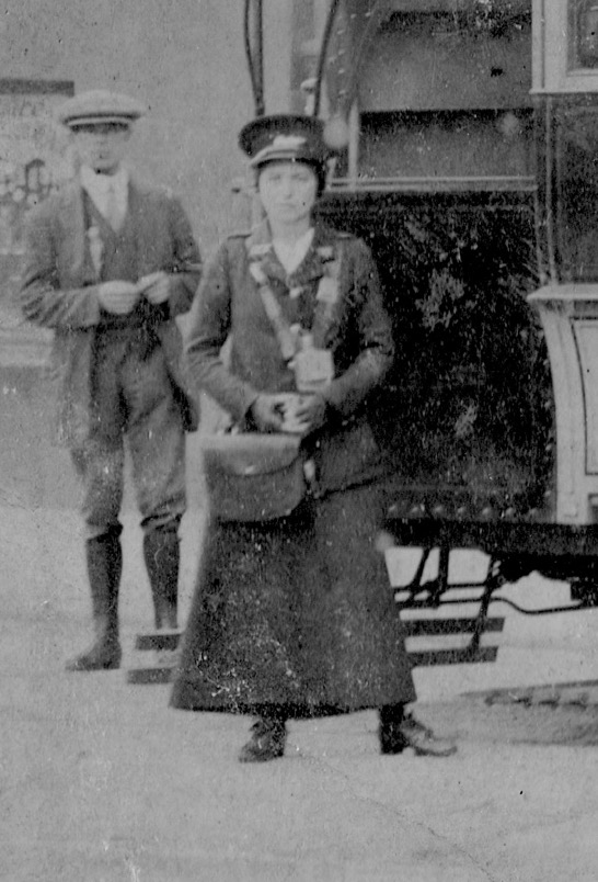 Brighton Corporation Tramways Great War conductress