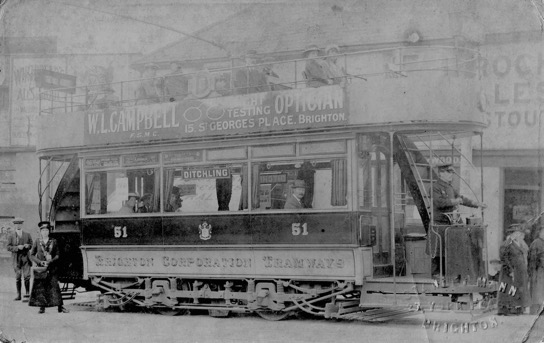 Brighton Corporation Tramways Tram No 51 Great War