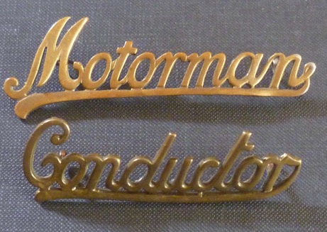 Brighton Corporation Tramways motorman and conductor cap badge
