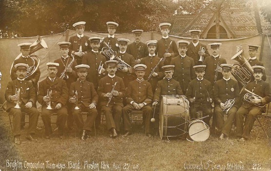 Brighton Corporation Tramways band 1908