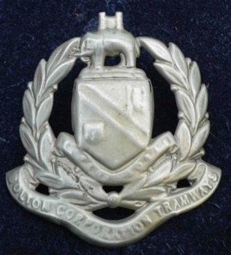 Bolton Corporation Tramways cap badge nickel