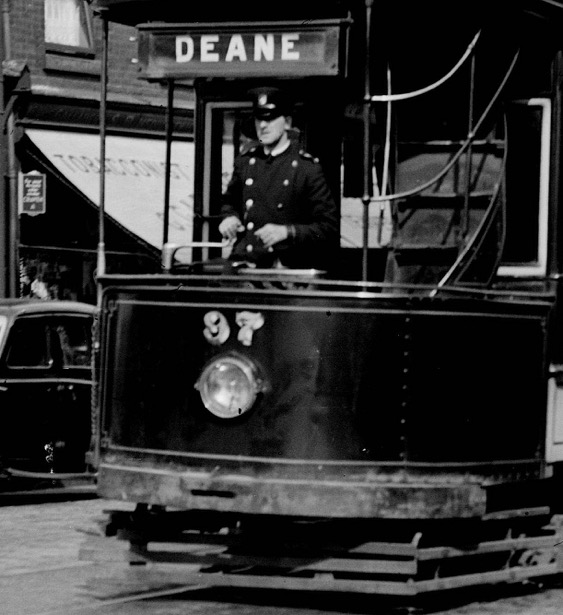 Bolton Corporation Tramways Tram No 97 and driver