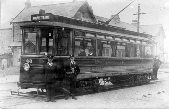 Burnley Corporation Tramways Tram No 43 c1903