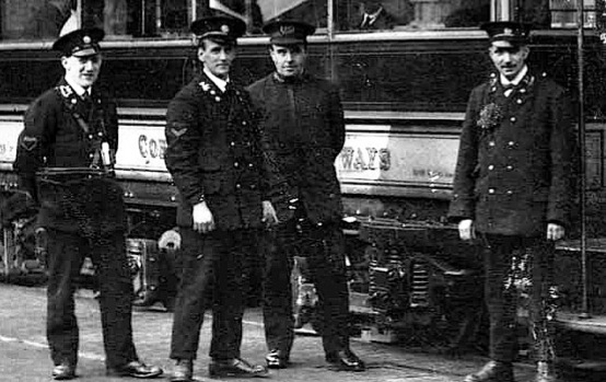 Burnley Corporation Tramways tramcar crews