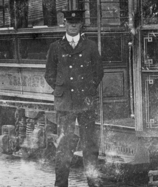 Burnley Corporation Tramways motorman