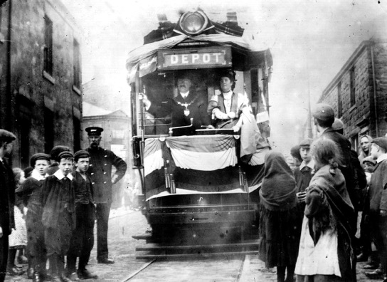 Accrington Corporation Tramways opening day