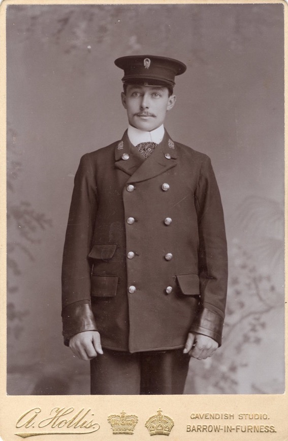 Barrow in Furness Tramways conductor or tram driver 1904, 