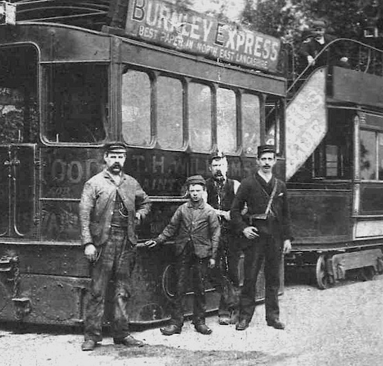 Burnley and District Tramways steam tram crew