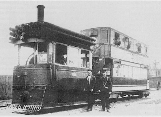 Bradford and Shelf Steam Tram No 13