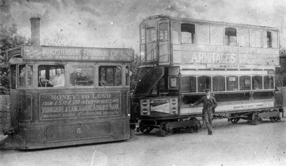 Bradford and Shelf Steam Tram No 5