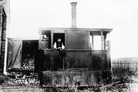 Alford and Sutton Tramway Steam Tram No 1 and Driver