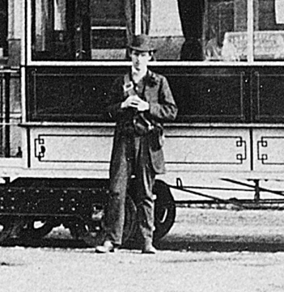 Birmingham Central Tramways conductor 1886