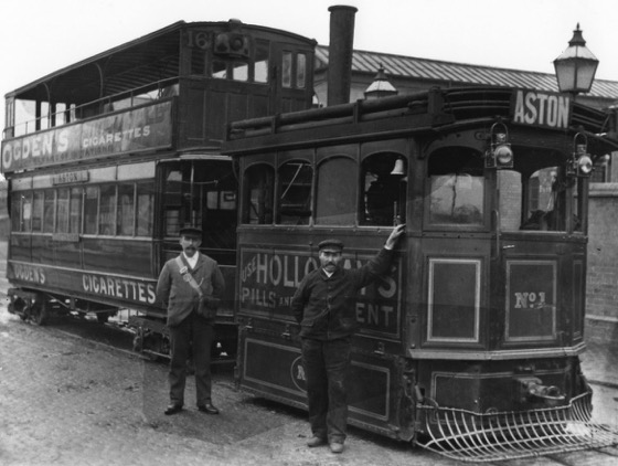 Birmingham and aston Steam Tramways Engine No 1 and crew Witton