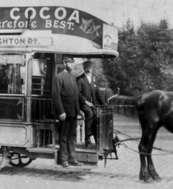 Birkdale and Southport Tramways horse tram driver