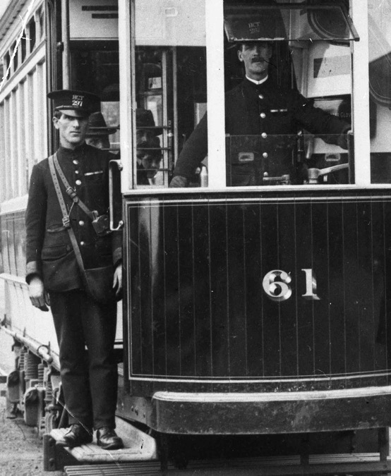 Hill City Tramways Motorman and conductor 1915