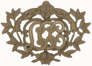 London County Council tram conductor's cap badge