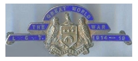 Leeds City Tramways Great War Badge
