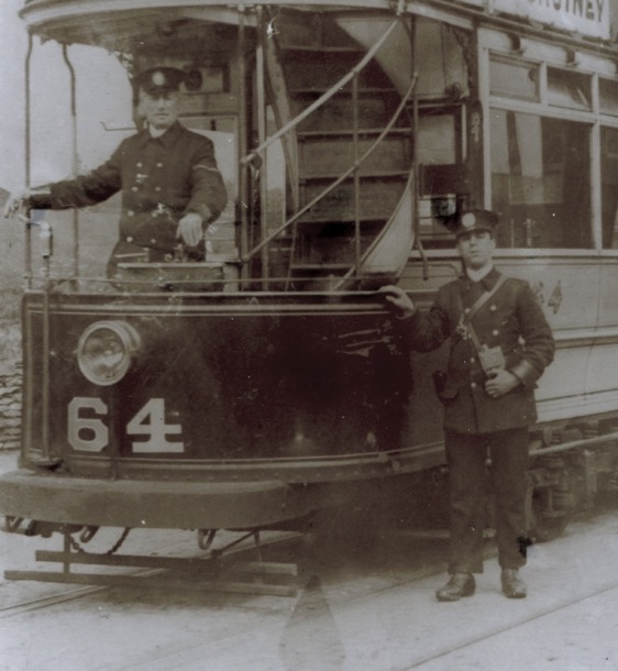 Leeds City Tramways Tram No 64 and crew