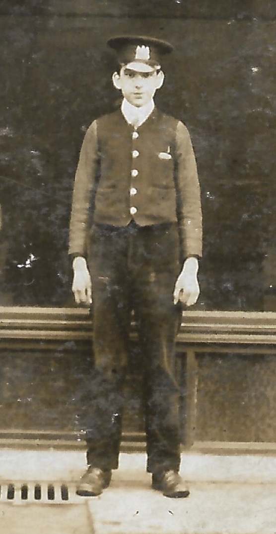 Manchester Corporation Tramways parcels boy