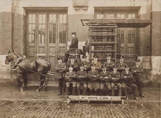 Manchester Corporation Tramways First Aid Ambulance staff