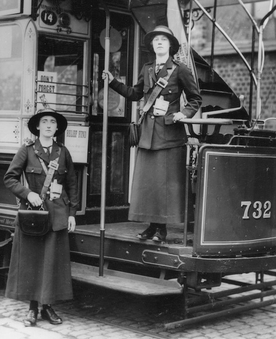 Manchester Corporation Tramways Great War conductresses 732