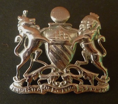 Manchester Corporation Tramways cap badge chrome