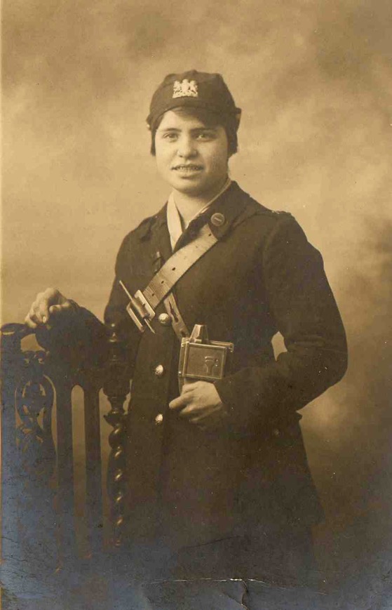 Conductress Millicent Bullock of Manchester Corporation Tramways