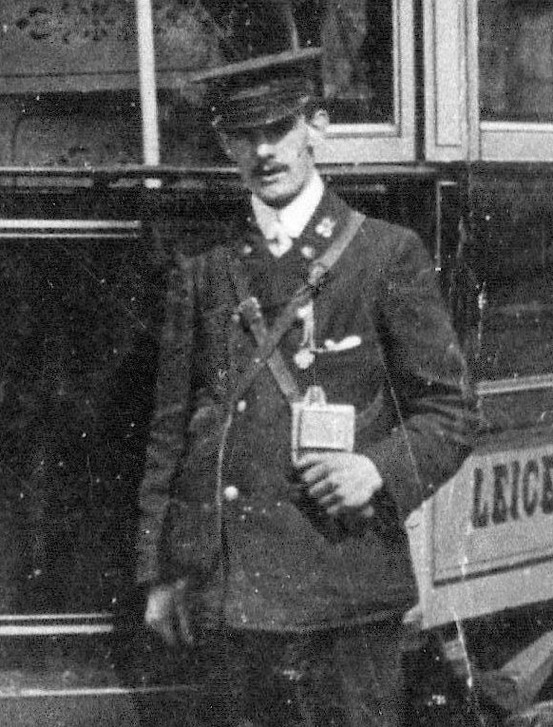 Leicester Corporation Tramways conductor 1904 or 1905