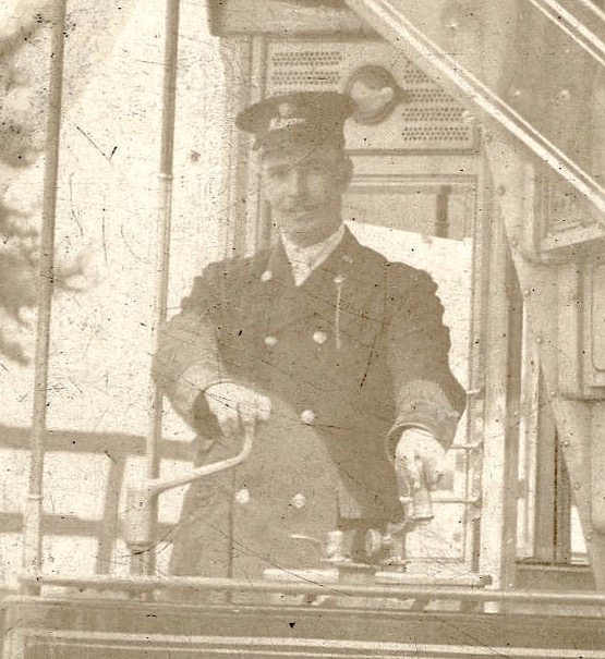 Leicester City Tramways tram driver Edwardian