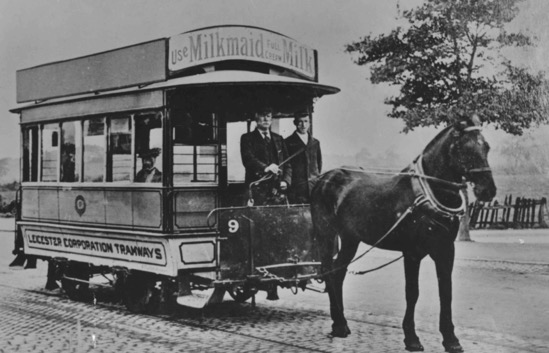 Leicester Corporation Tramways horse tram 9