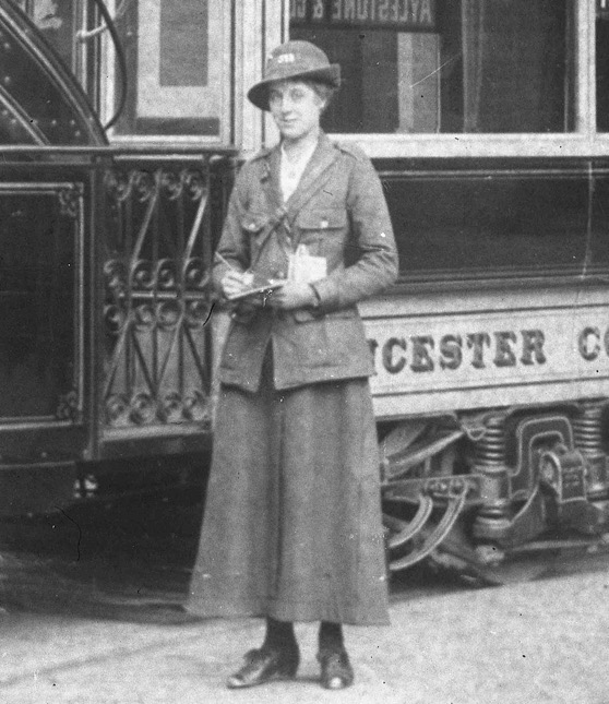 Leicester Corporation Tramways great war conductress