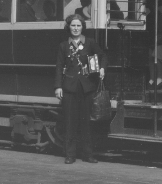 Leicester City Tramways conductress Second World War