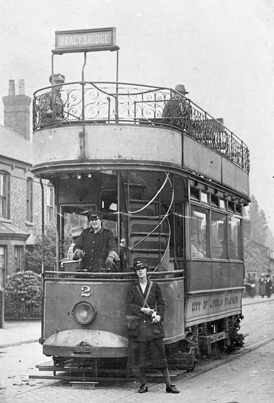 Lincoln City Tramways Tram No 2 Great War