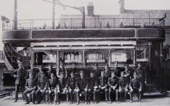 Lowestoft Corporation Tramways tram staff c1904