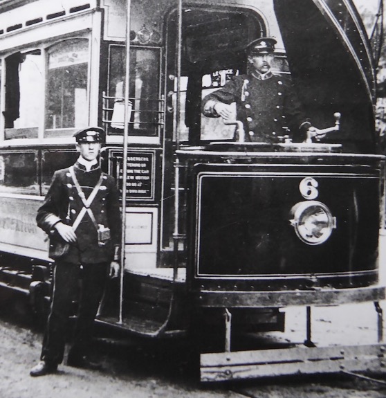 Lowestoft Corporation Tramways Tram conductor and driver