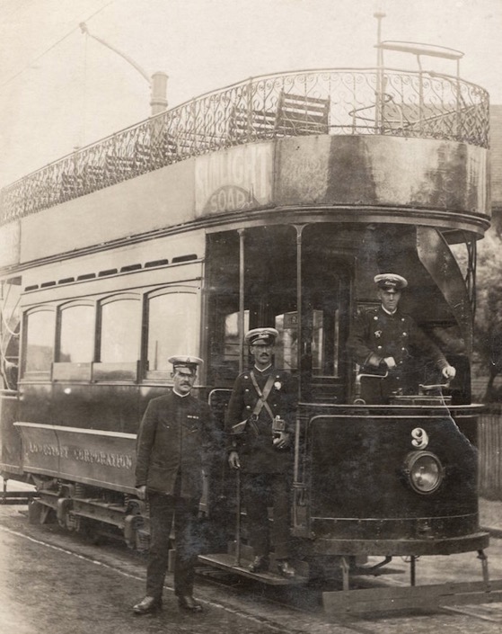 Lowestoft Corporation Tramways Tram No 9 Great War