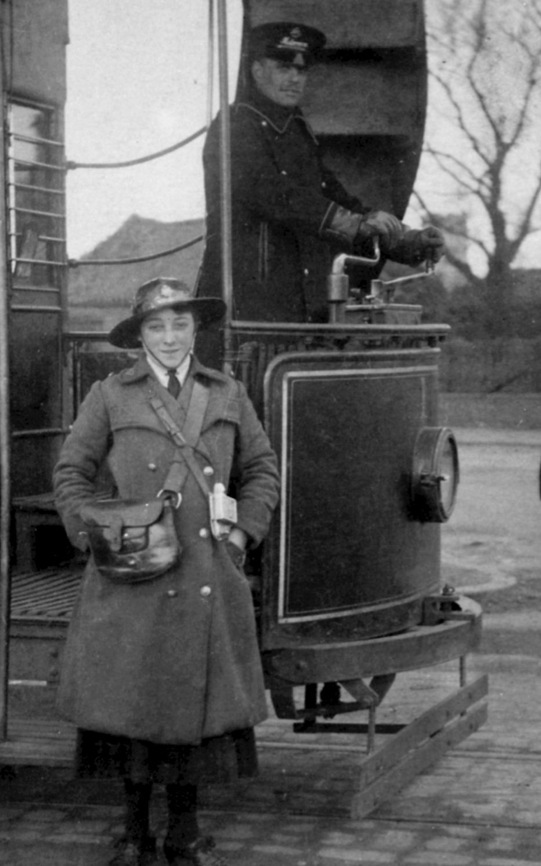 Lowestoft Corporation Tramways conductress Olive Bately