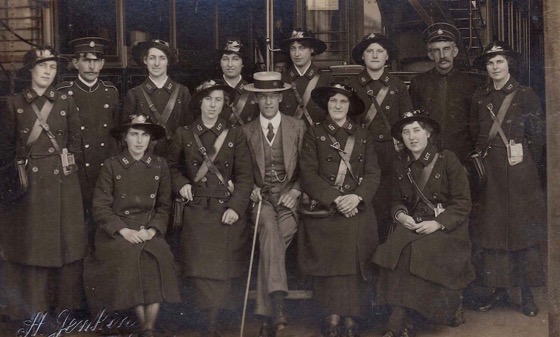 Lowestoft Corporation Tramways Great War conductresses 1915