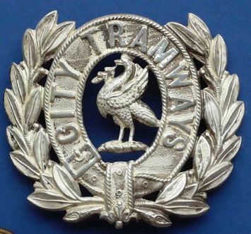 Liverpool City Tramways cap badge