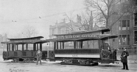Liverpool City Tramways Trams No 400 and 401  1898