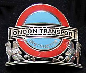 London Transport driving instructor cap badge