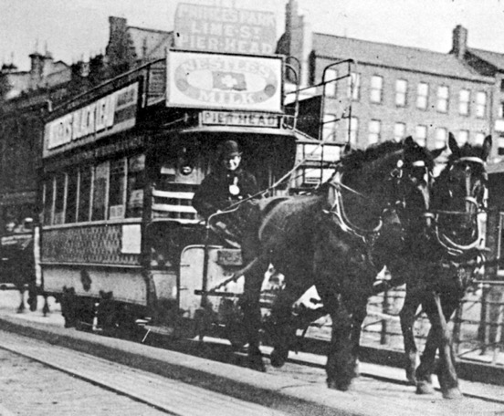 Liverpool Horse Tram georges Dock Passage