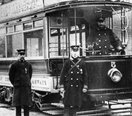 Luton Corporation Tramways inspector, conductor and motorman