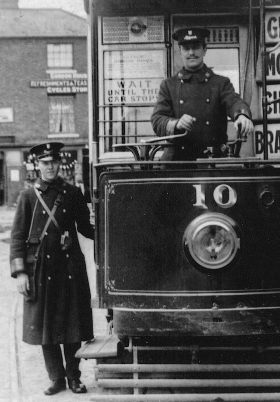 Maidstone Corporation Tramways conductor and motorman