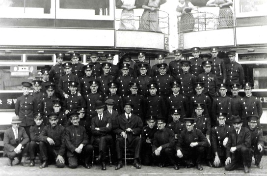 Mexborough and Swinton Tramways staff photo 1920s