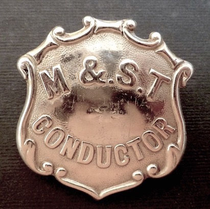 Mexborough and Swinton Tramways cap badge conductor
