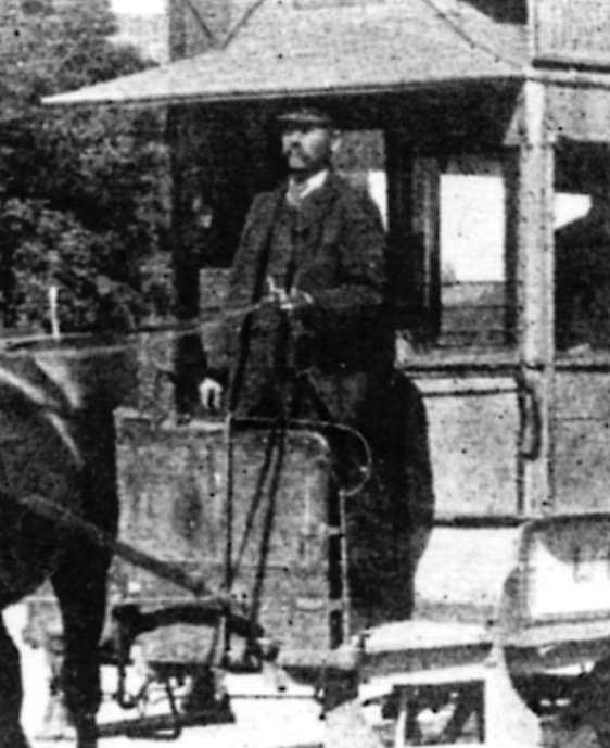 Llanelly horse tram driver