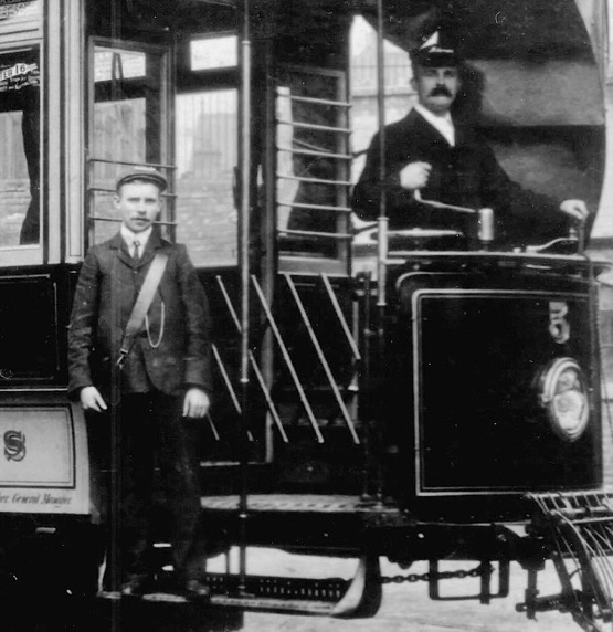 Ilkeston Corporation Tramways tram crew 1903