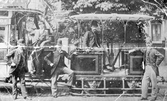 London Tramways Company cable tram no 41 and crew