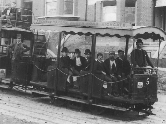 Highgate Hill Cable Tram No 5 and trailer